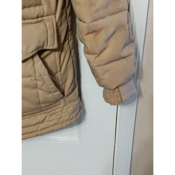 Vintage Cooper Sportswear Flight Bomber Jacket Fur Collar Puffer Coat Size 42 - Picture 3 of 16